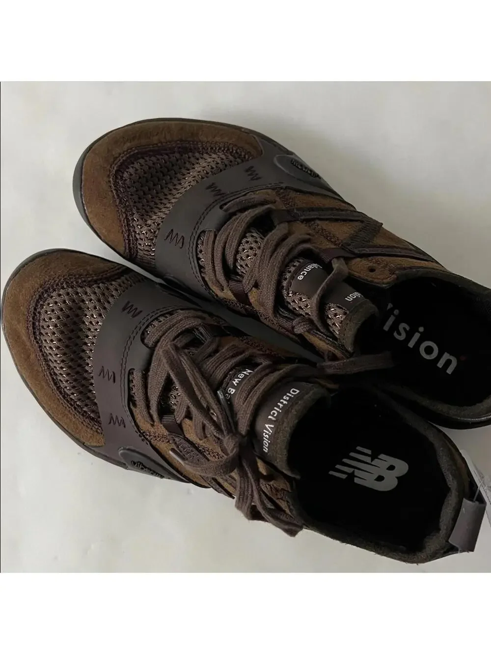 New Balance x District Vision MT100 Desert Palm Brown Vibram Trail Shoe 8M/9.5W - Picture 9 of 10